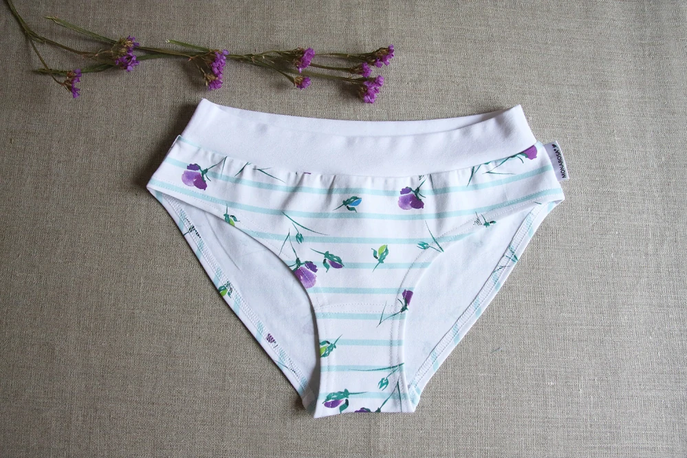 kalhotky Mint stripes bio