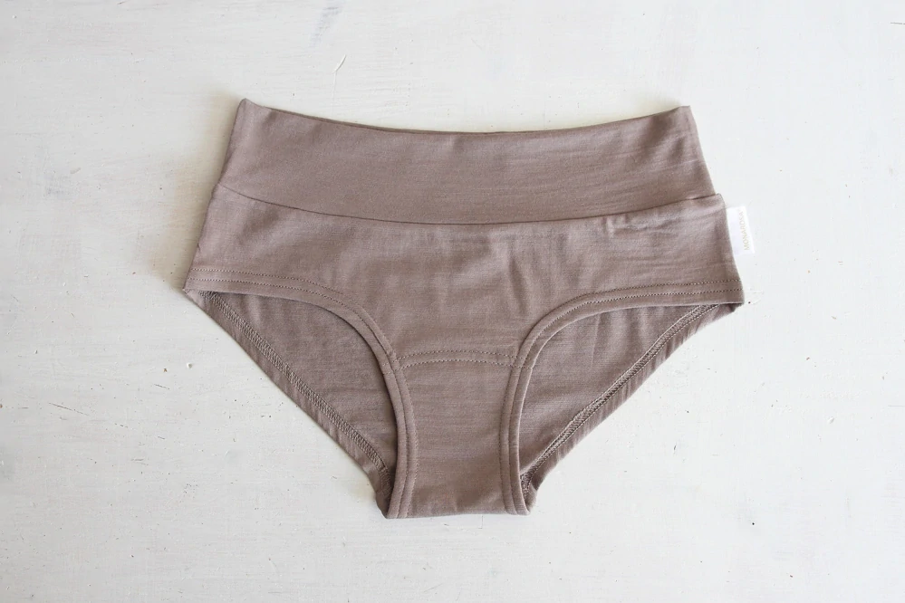 kalhotky merino Mocca