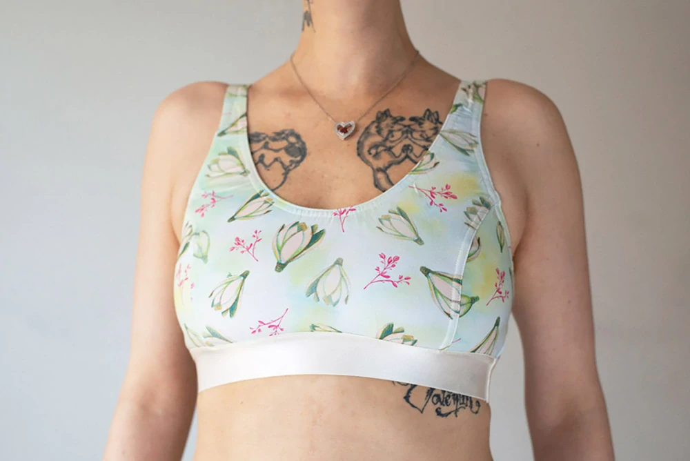 podprsenka Green Flowers bio