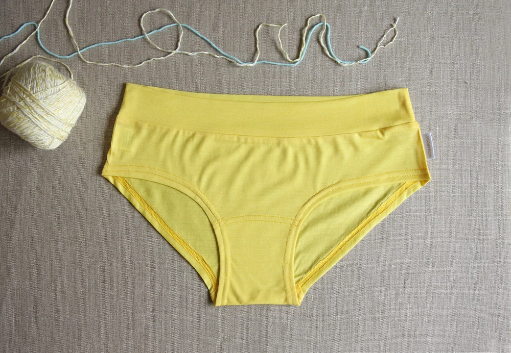 kalhotky merino yellow