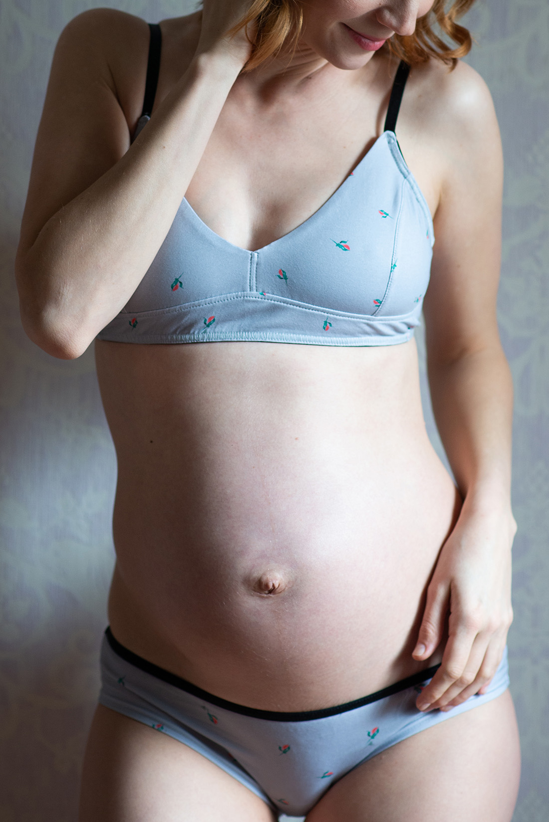 kalhotky bikini Poupě šedá