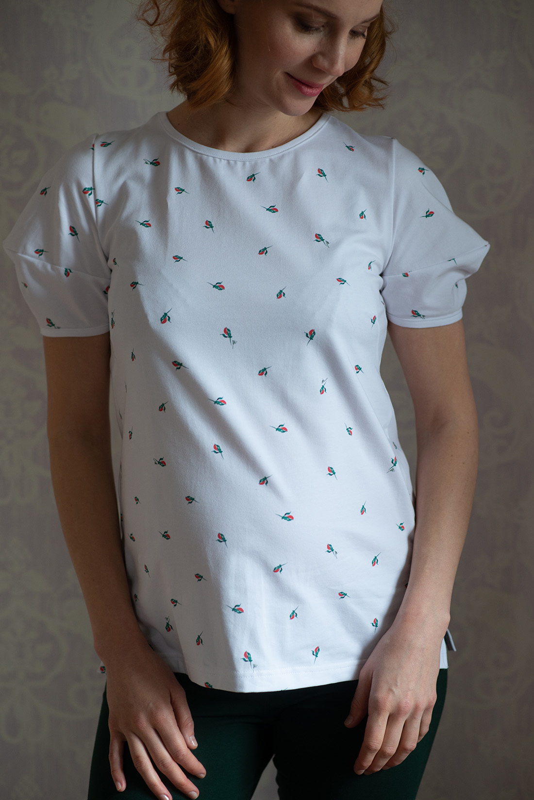 triko Poupě bílá bio