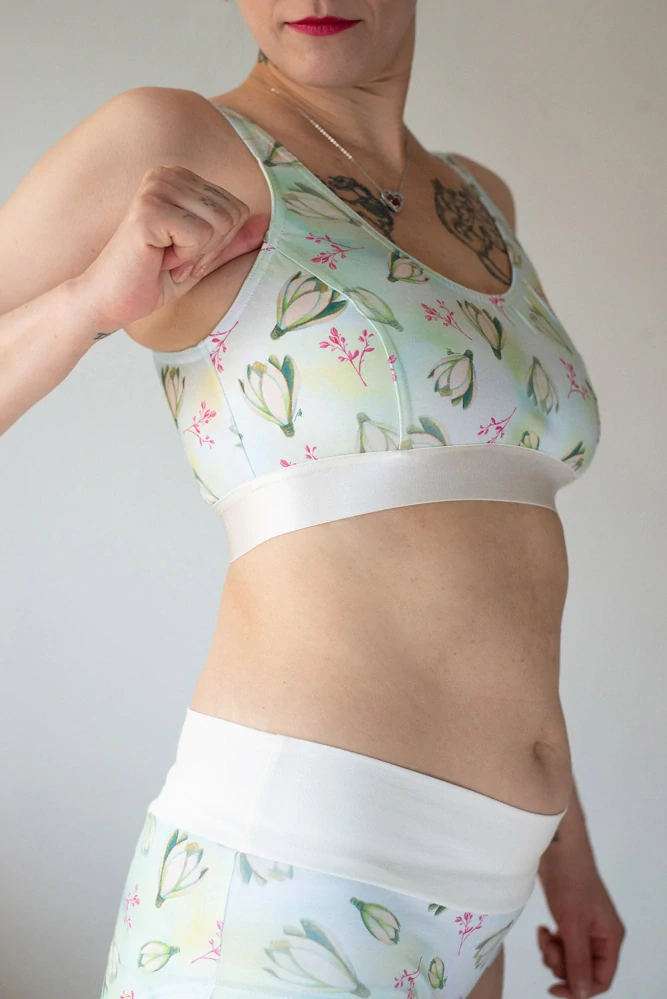 podprsenka Green Flowers bio