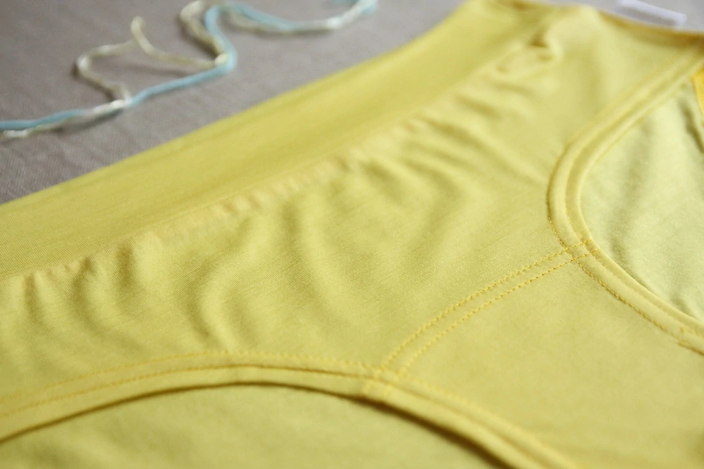 kalhotky merino yellow