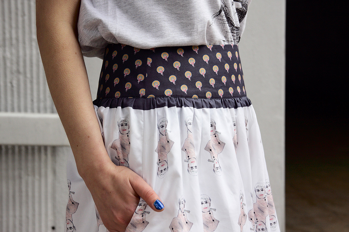 sukně Pierrot bianko