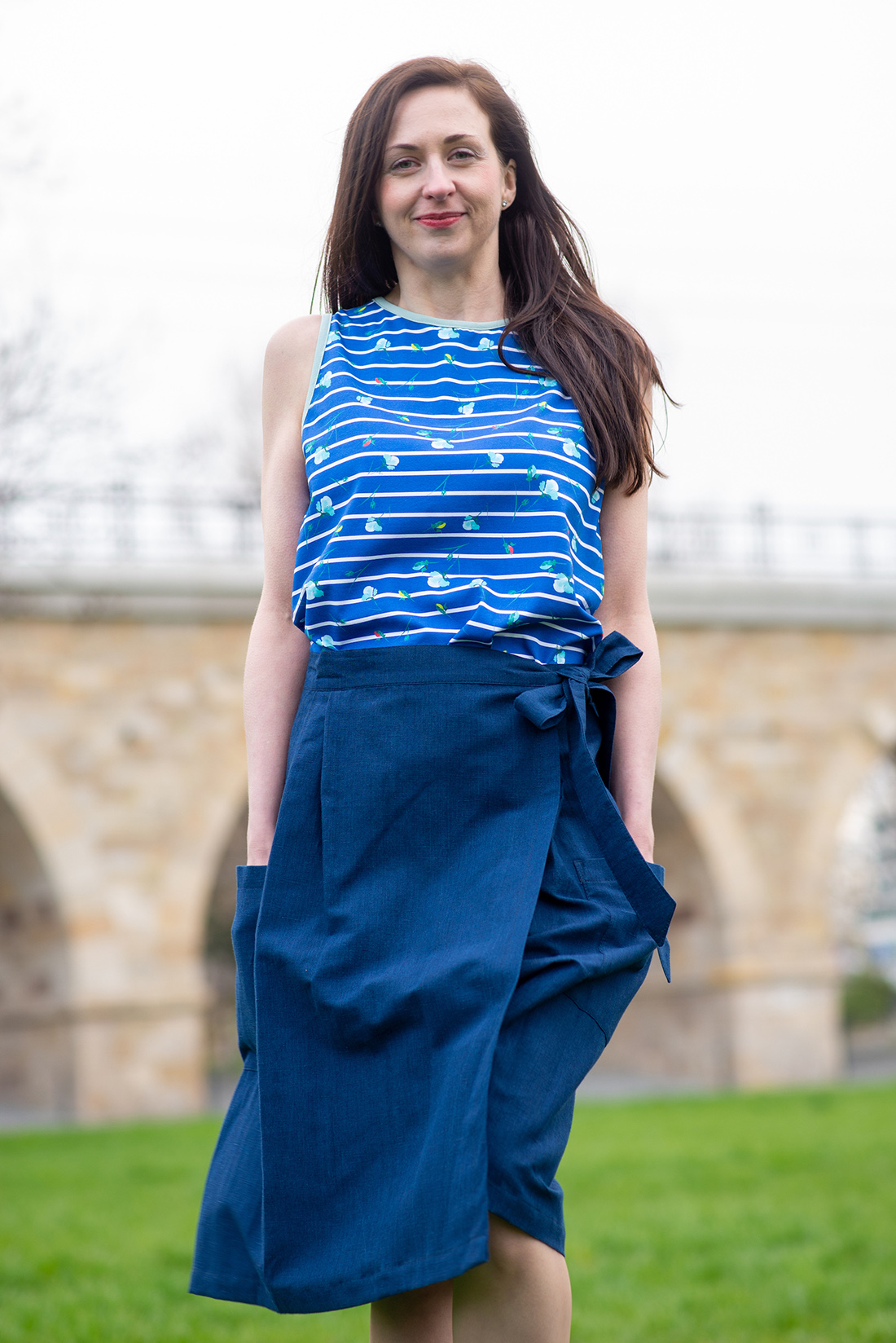 pruhovaný top Sabine Blue