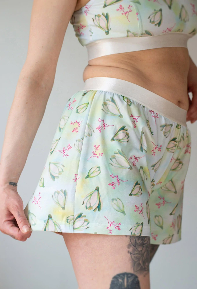 shorts Green Flowers bio