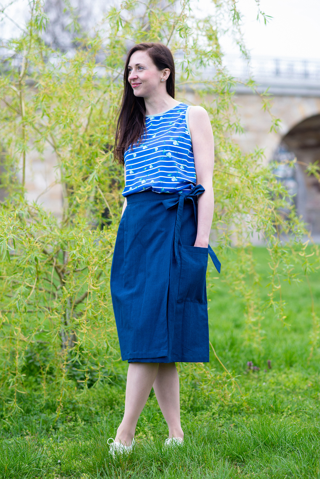 pruhovaný top Sabine Blue
