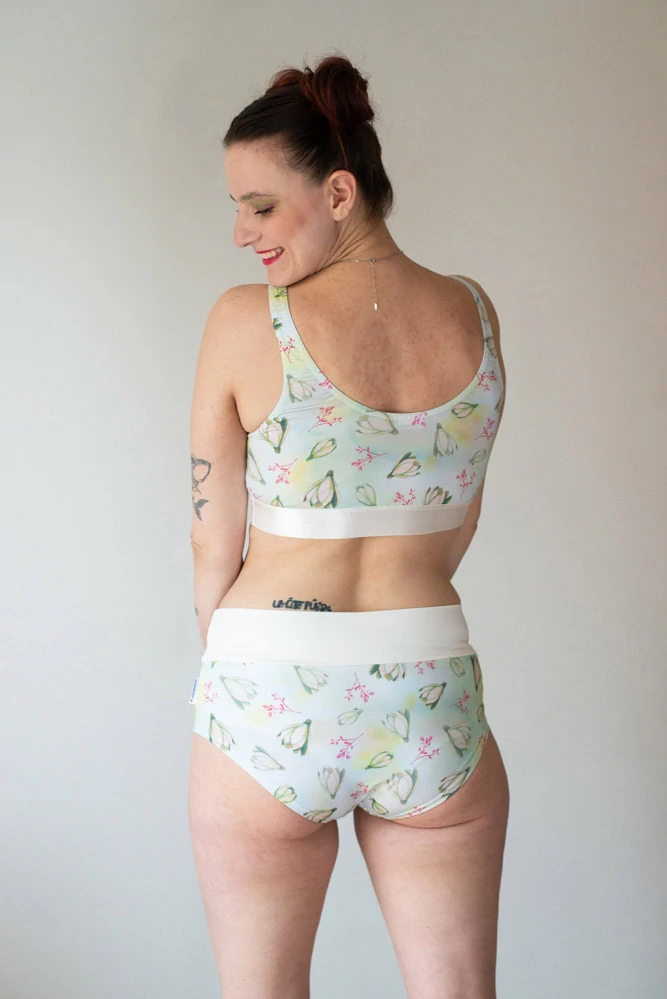 podprsenka Green Flowers bio