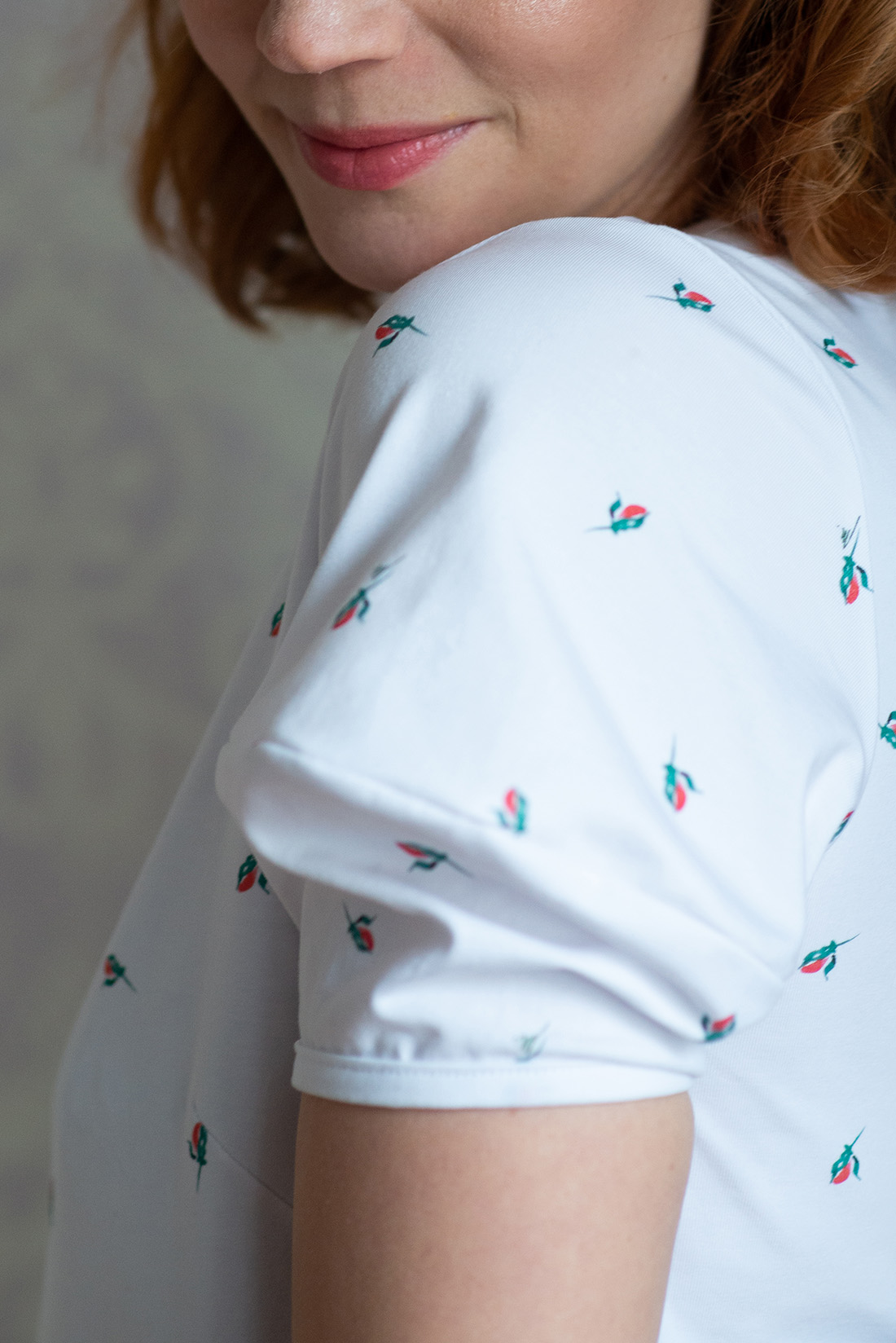 triko Poupě bílá bio