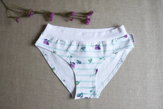 kalhotky Mint stripes bio